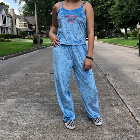 Vintage Other - Angel girl velvet set.